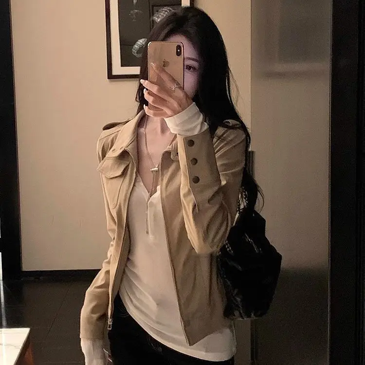 Women Jackets Winter Women'S Outerwear Tweed High-End Button Front Pocket Pure Simple Basic Style Fashion Long Sleeve Autumn
Women Jackets Winter Women'S Outerwear Tweed High-End Button Front Pocket Pure Simple Basic Style Fashion Long Sleeve Autumn