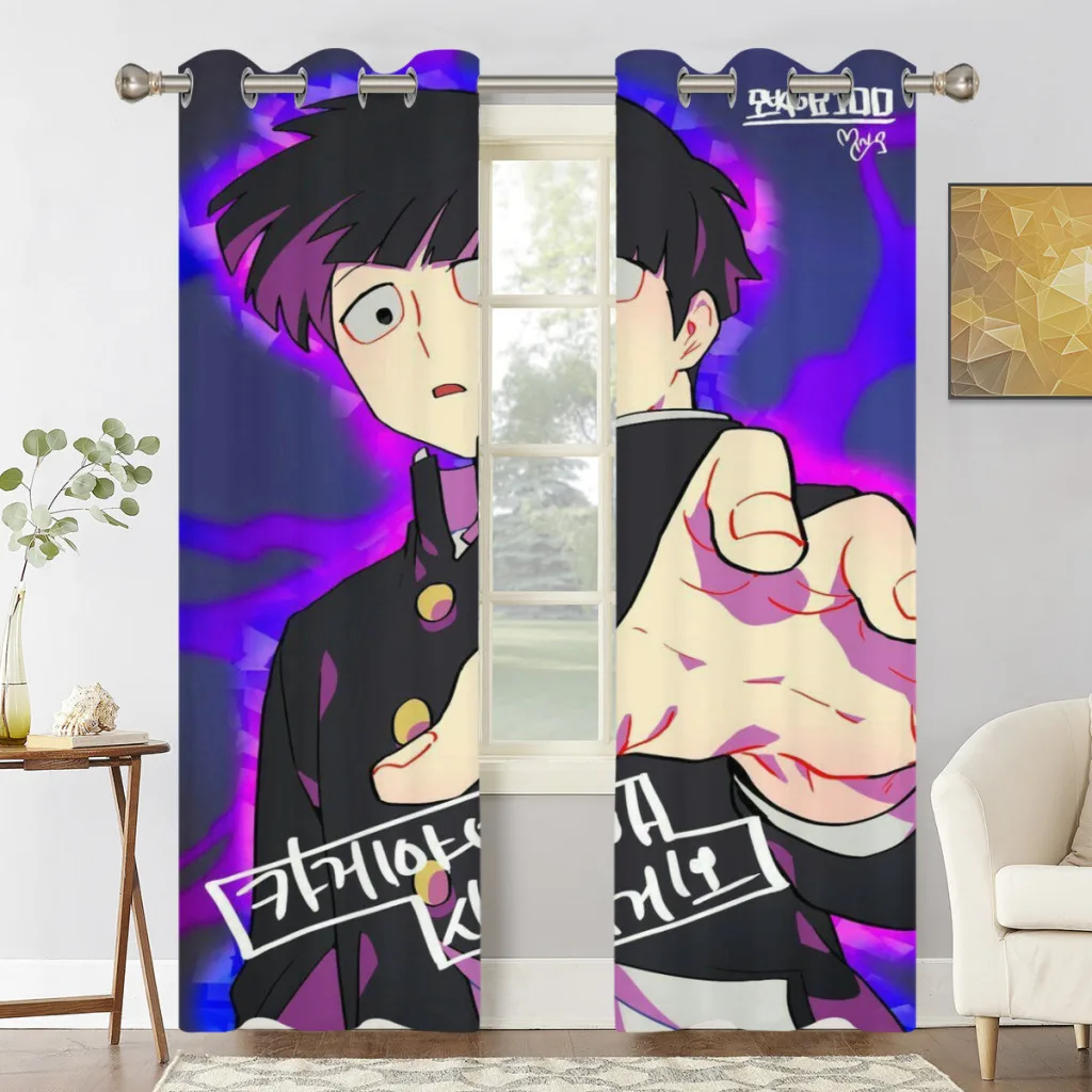Mob Psycho 100 Window Curtains for Living Room Bedrooms 2 pieces Aesthetic Room Decoration
Mob Psycho 100 Window Curtains for Living Room Bedrooms 2 pieces Aesthetic Room Decoration