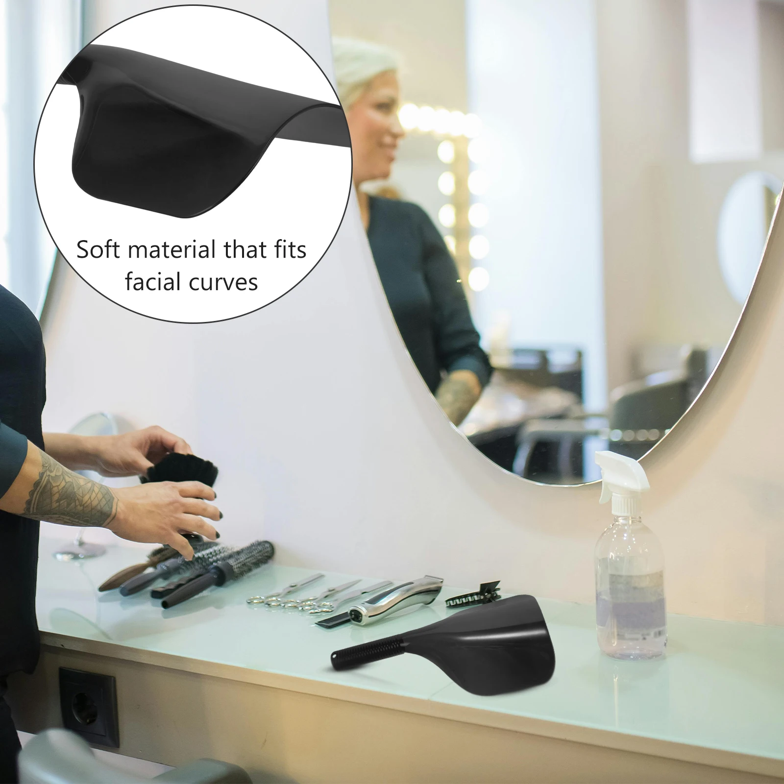 Hair Dye Protective Shield Plastic Face Cover Hairspray Hairspray Shield For Barber Hair Coloring Salon
Hair Dye Protective Shield Plastic Face Cover Hairspray Hairspray Shield For Barber Hair Coloring Salon
