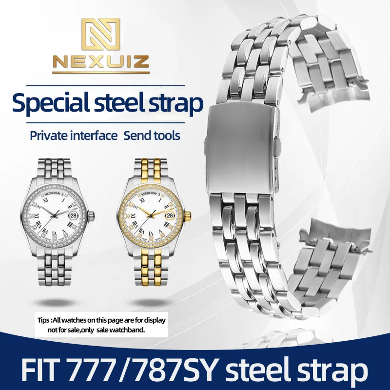High Quality Solid Precision Steel Watch Chain For Titoni Universe 777 787 Men's Watch Strap 19mm 20mm Convex Interface
High Quality Solid Precision Steel Watch Chain For Titoni Universe 777 787 Men's Watch Strap 19mm 20mm Convex Interface