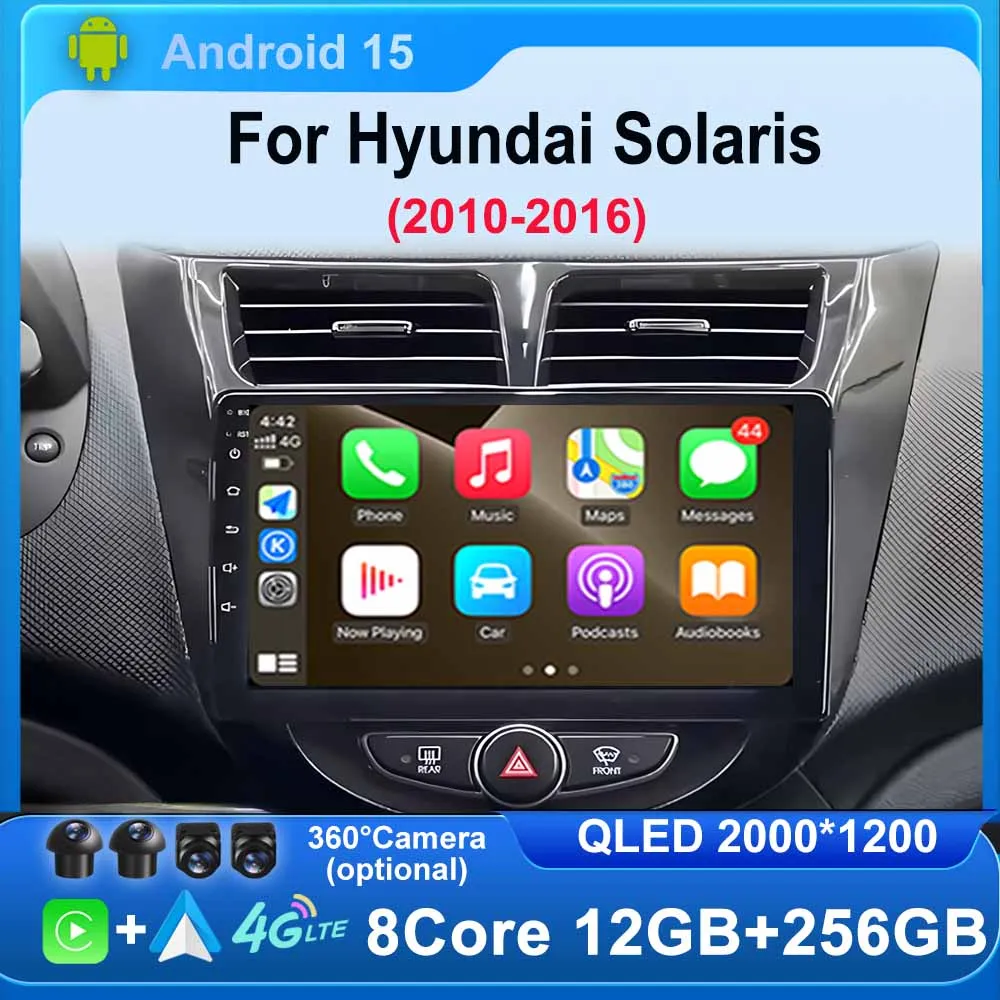 Wireless CarPlay for Hyundai Solaris 2010 - 2016 Car Radio Video GPS Navigation Multimedia Player BT Stereo QLED Screen DSP WIFI
Wireless CarPlay for Hyundai Solaris 2010 - 2016 Car Radio Video GPS Navigation Multimedia Player BT Stereo QLED Screen DSP WIFI