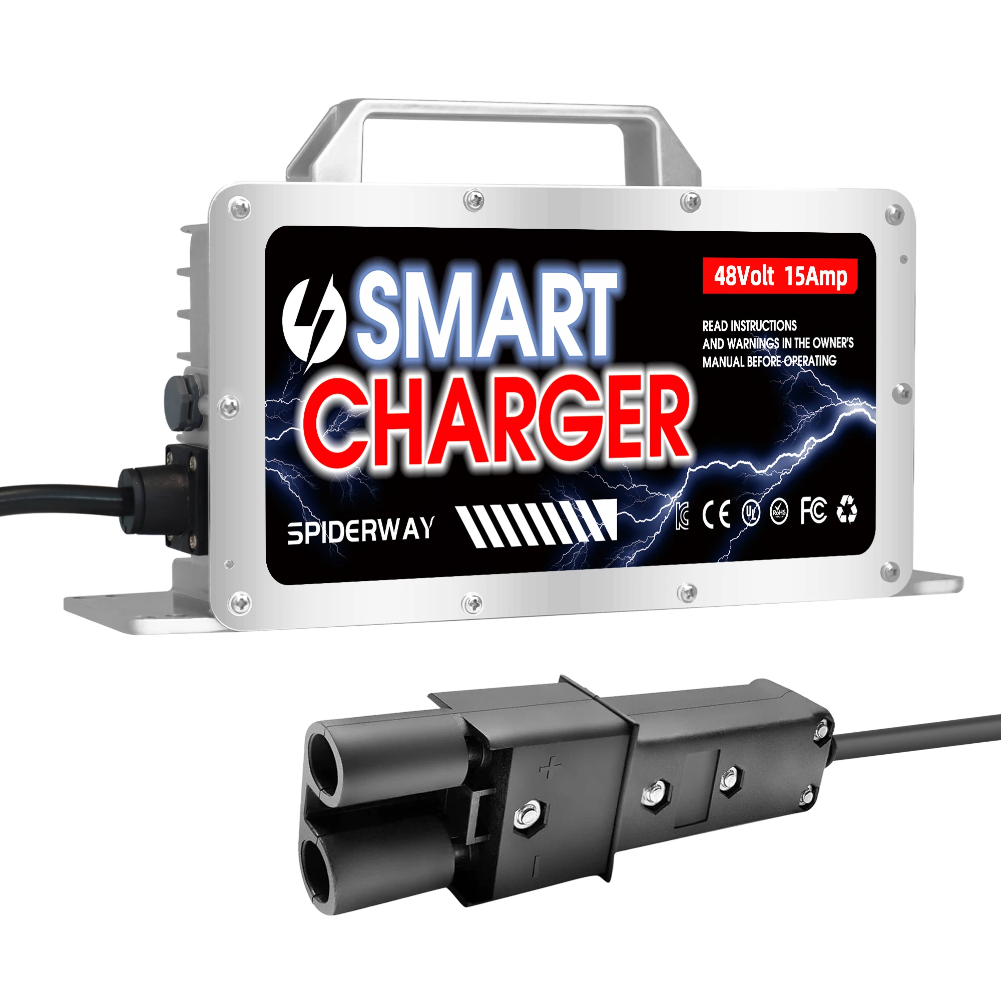 48V(58.4V) 15A Lithium Battery Charger 2 Pin Plug For Yamaha G19-G22 Golf Cart
48V(58.4V) 15A Lithium Battery Charger 2 Pin Plug For Yamaha G19-G22 Golf Cart