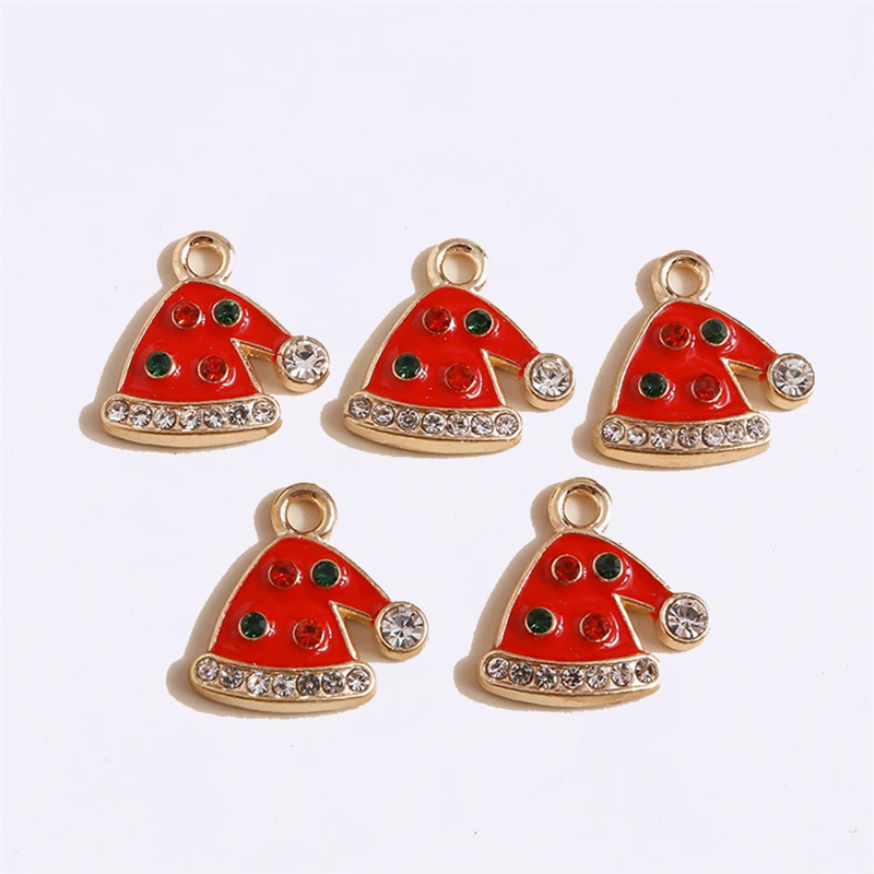 Duarte 20Pcs/Lot Cute Enamel Christmas Hat Charms Pendants for Jewelry Making Drop Earrings Necklaces DIY Crafts Accessories
Duarte 20Pcs/Lot Cute Enamel Christmas Hat Charms Pendants for Jewelry Making Drop Earrings Necklaces DIY Crafts Accessories 