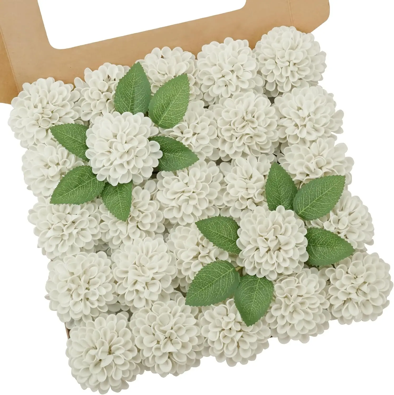 Sand White Artificial Dahlia Flowers 100pcs for DIY Wedding Bouquets Centerpieces with Flexible Stems
Sand White Artificial Dahlia Flowers 100pcs for DIY Wedding Bouquets Centerpieces with Flexible Stems
