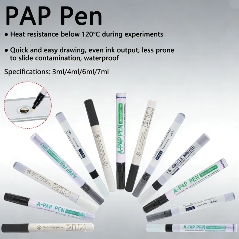 Lab Super PAP Immunohistochemistry Pens for Staining Experiments - Glass Section Pipette Pen ABC Method 3/4/6/7ml Options
Lab Super PAP Immunohistochemistry Pens for Staining Experiments - Glass Section Pipette Pen ABC Method 3/4/6/7ml Options