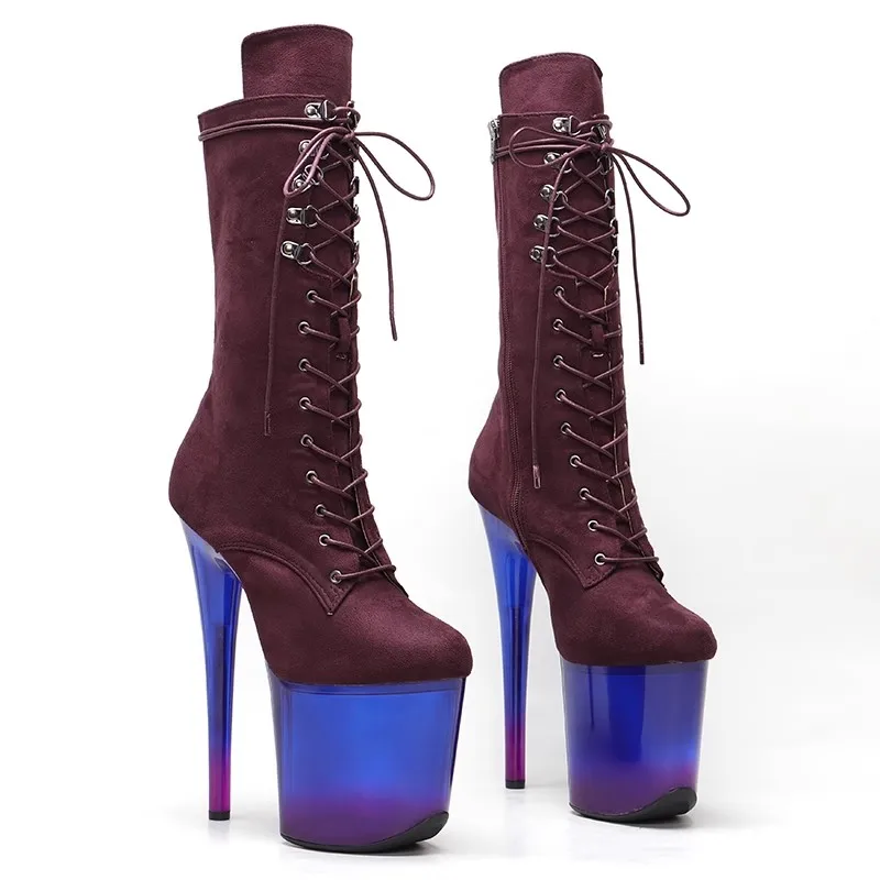 New 20CM/8inches Suede Upper Modern Sexy Nightclub Pole Dance Shoes High Heel Platform Women's Boots 161
New 20CM/8inches Suede Upper Modern Sexy Nightclub Pole Dance Shoes High Heel Platform Women's Boots 161