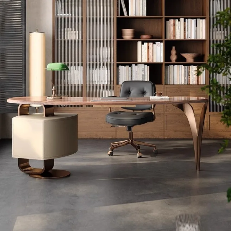 Walnut Solid Wood Light Luxury Modern Desk Nordic Designer Large Board Chinese Desk High-end Study Table
Walnut Solid Wood Light Luxury Modern Desk Nordic Designer Large Board Chinese Desk High-end Study Table