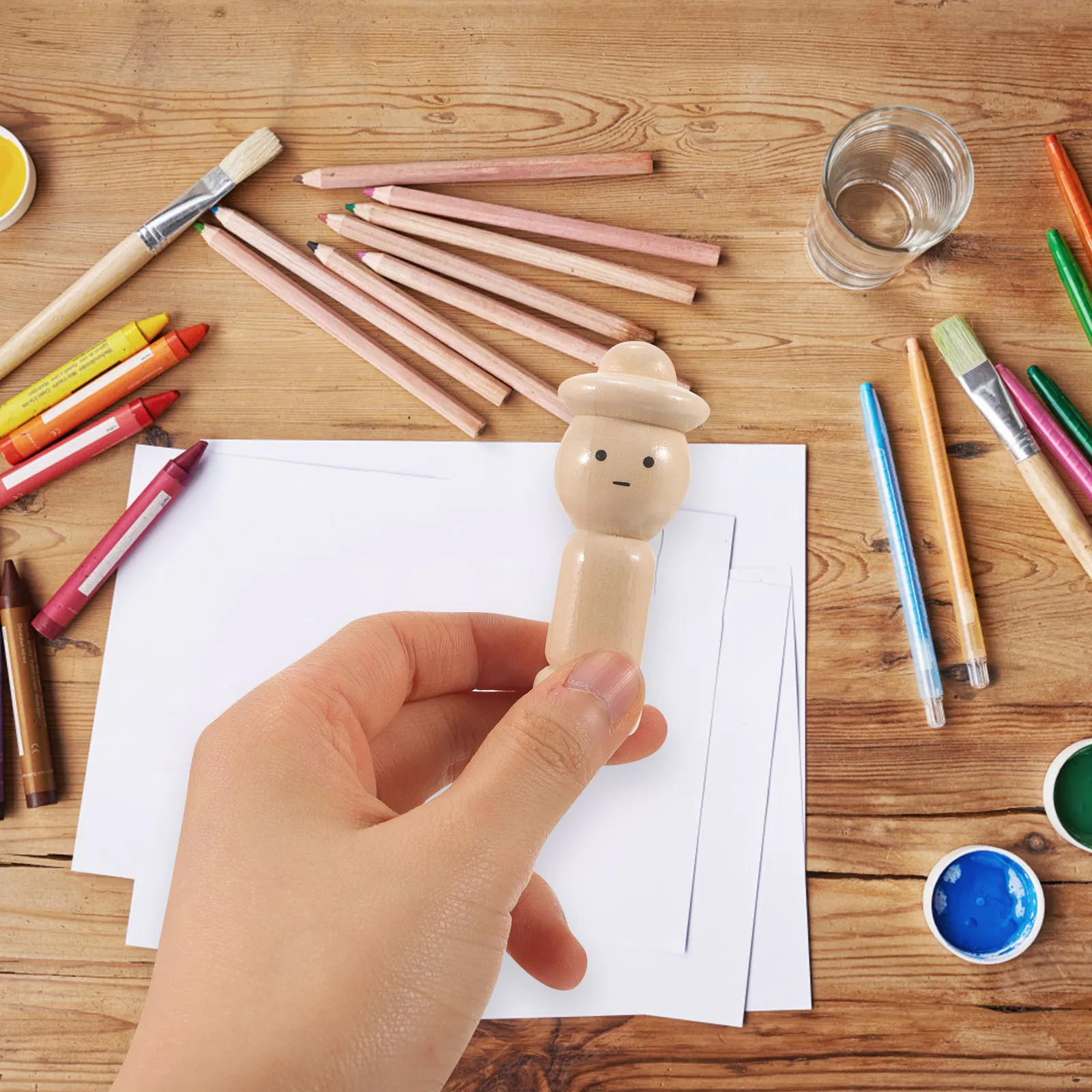 10Pcs Wooden Peg People Blank Unpainted DIY Painting Craft Kits Kids Art Supplies Decorative Display Accessories
10Pcs Wooden Peg People Blank Unpainted DIY Painting Craft Kits Kids Art Supplies Decorative Display Accessories