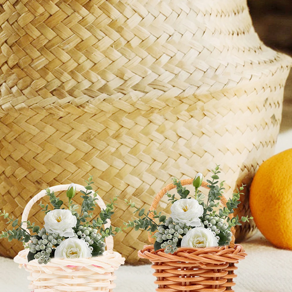 8 Pcs Rattan Mini Baskets Handwoven Storage Decor Flower Girl Woven Handles Picnic Grocery Kids
8 Pcs Rattan Mini Baskets Handwoven Storage Decor Flower Girl Woven Handles Picnic Grocery Kids