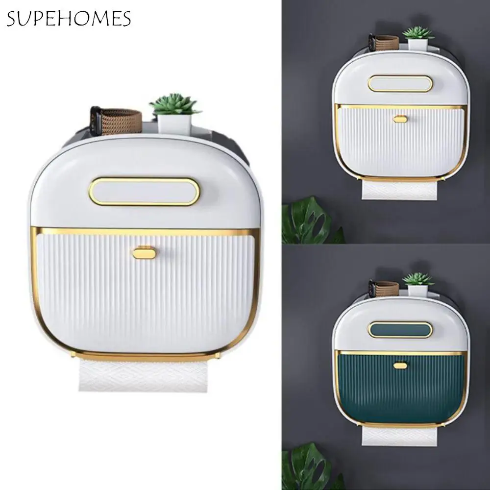 Waterproof Paper Towel Holder Multi-function Convenient Installation Roll Paper Storage Box Smooth Surface Space-saving
Waterproof Paper Towel Holder Multi-function Convenient Installation Roll Paper Storage Box Smooth Surface Space-saving