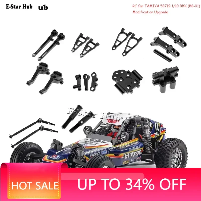 Suspension Arms Steering Knuckle Metal Modification Accessory Kit Set for Tamiya 58719 BBX BB01 BB-01 RC Buggy Car Accessories
Suspension Arms Steering Knuckle Metal Modification Accessory Kit Set for Tamiya 58719 BBX BB01 BB-01 RC Buggy Car Accessories