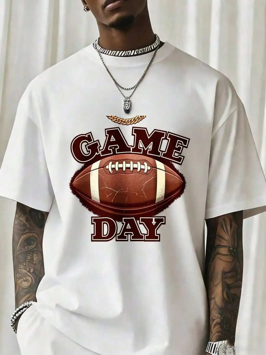 Unisex Game Day Football Graphic T-Shirt Short Sleeve Crew Neck Casual Adult Sports Fan Apparel
Unisex Game Day Football Graphic T-Shirt Short Sleeve Crew Neck Casual Adult Sports Fan Apparel