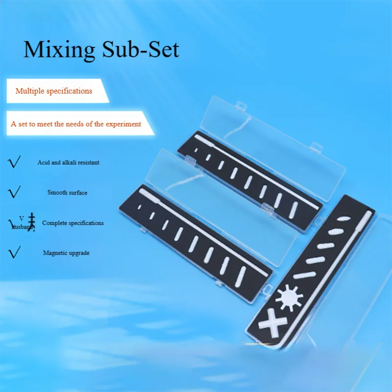 PTFE stirrer set with recovery rod PTFE magnet in various specifications
PTFE stirrer set with recovery rod PTFE magnet in various specifications