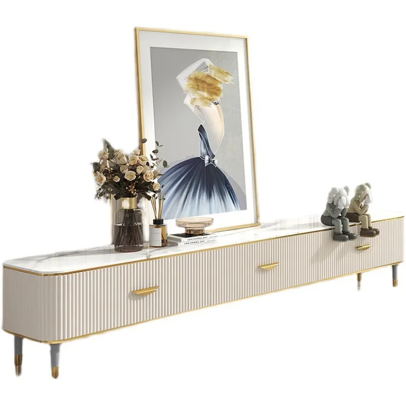 Light luxury rock slab coffee table TV cabinet, combination living room modern simple and minimalist small apartment sto
Light luxury rock slab coffee table TV cabinet, combination living room modern simple and minimalist small apartment sto