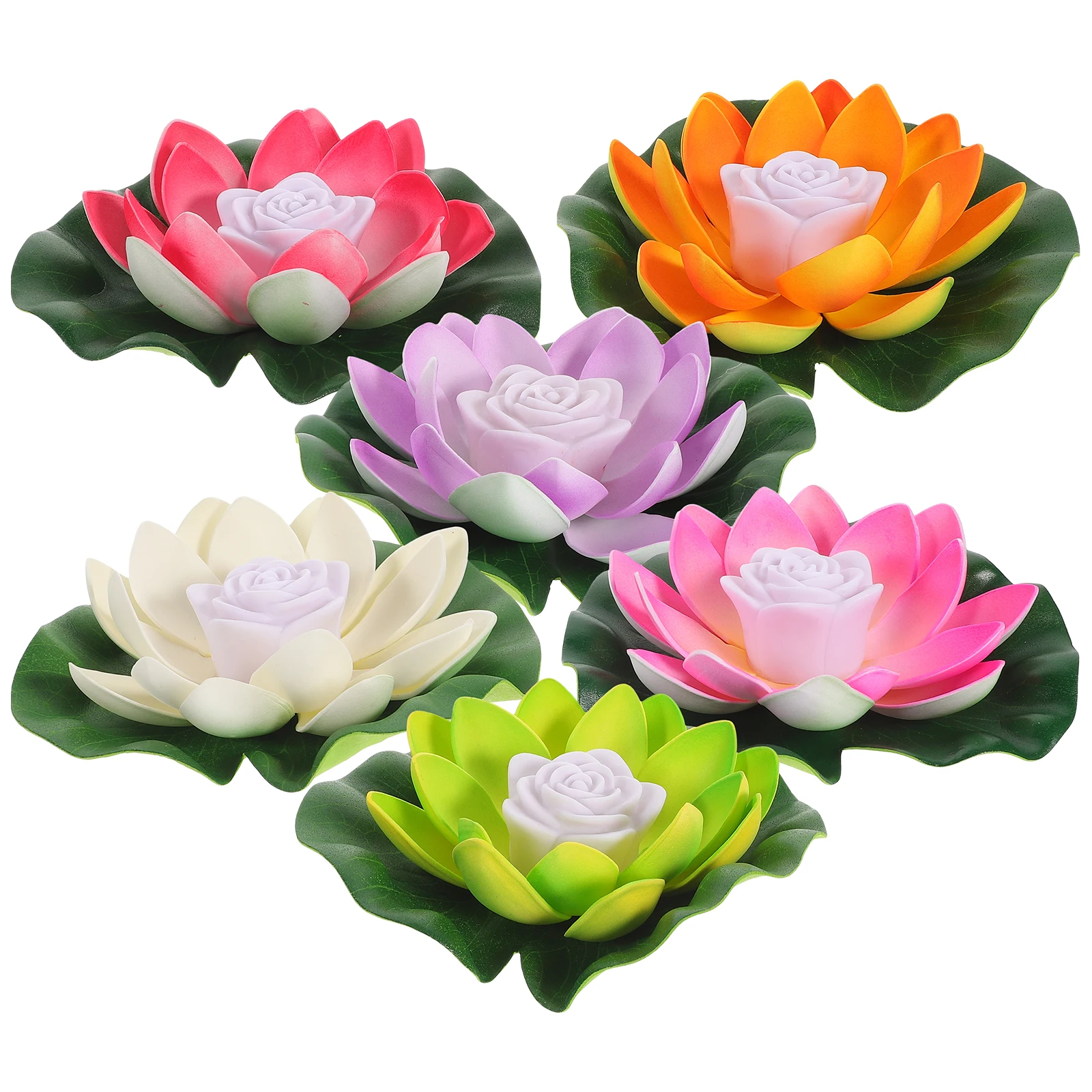 6Pcs Lotus Landscape Waterproof LED Flower Pool Decorative Garden Supplies Home Temple
6Pcs Lotus Landscape Waterproof LED Flower Pool Decorative Garden Supplies Home Temple
