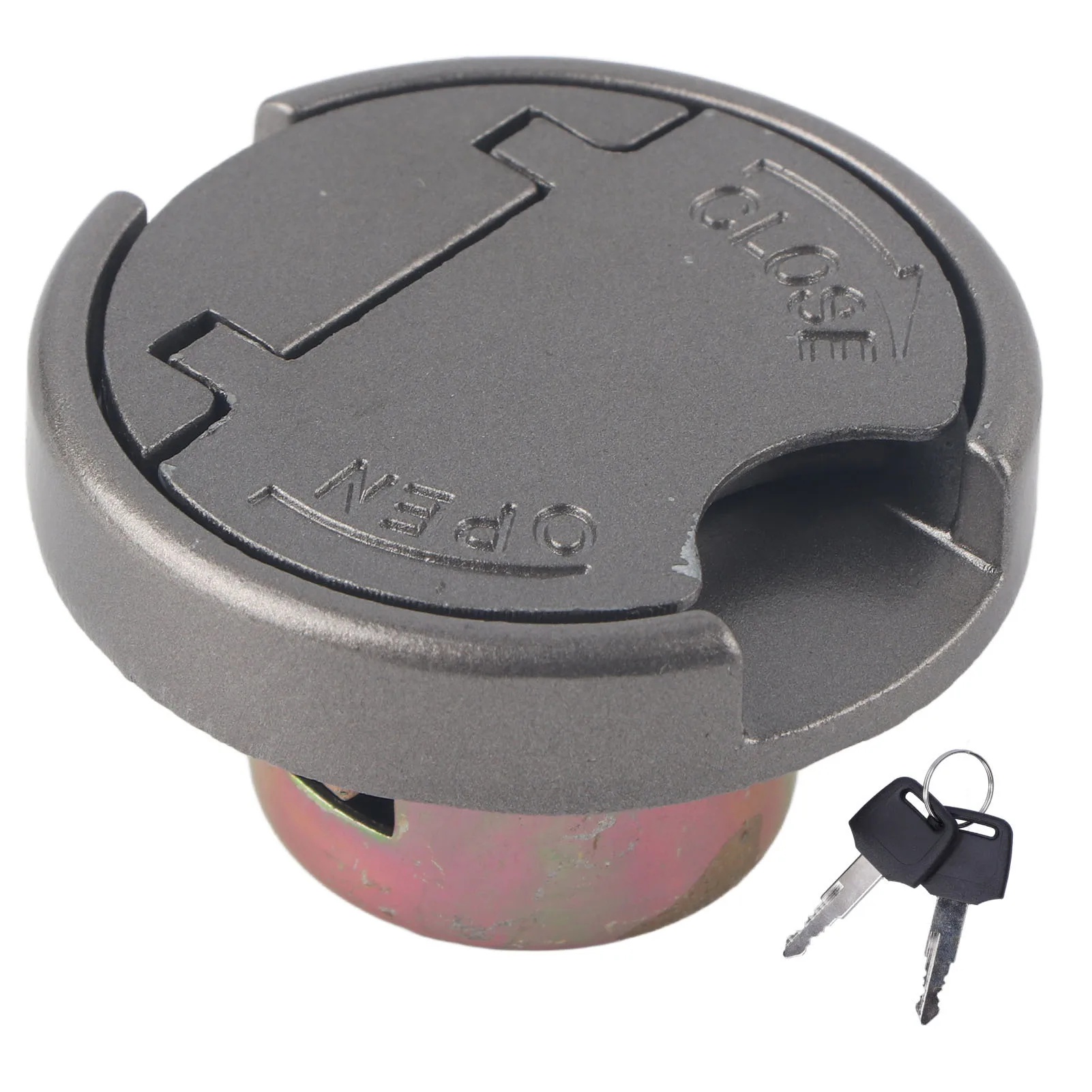 Fuel Tank Cover, Gas Tank Lock Cap with Keys Stainless Steel Parts Universal for GY6 Scooter Motorcycle
Fuel Tank Cover, Gas Tank Lock Cap with Keys Stainless Steel Parts Universal for GY6 Scooter Motorcycle