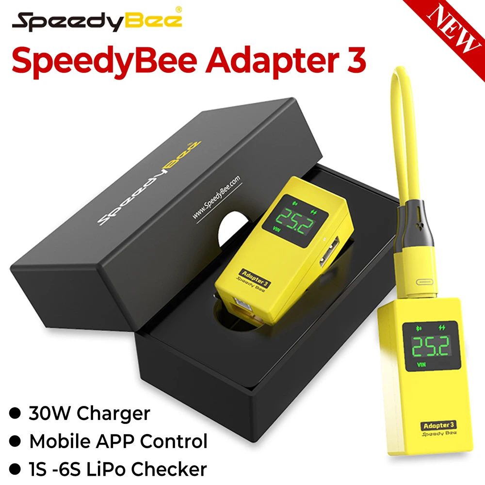 Speedybee Adapter3 Беспроводной адаптер WIIFI Беспроводной анализатор Blackbox Управление через приложение 1-6S LIPO
Speedybee Adapter3 Беспроводной адаптер WIIFI Беспроводной анализатор Blackbox Управление через приложение 1-6S LIPO