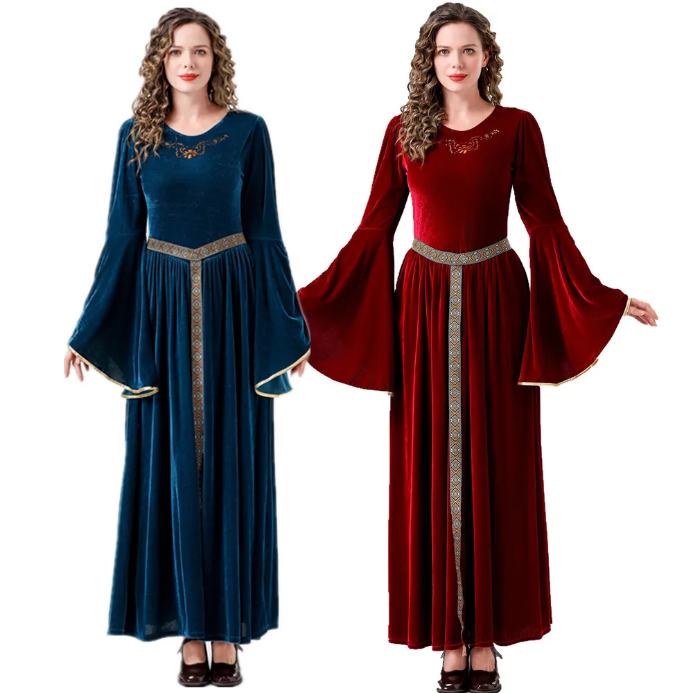 Halloween European Medieval Renaissance Retro Palace Queen Cosplay Costume Performance Princess Drama Fancy Dress
Halloween European Medieval Renaissance Retro Palace Queen Cosplay Costume Performance Princess Drama Fancy Dress