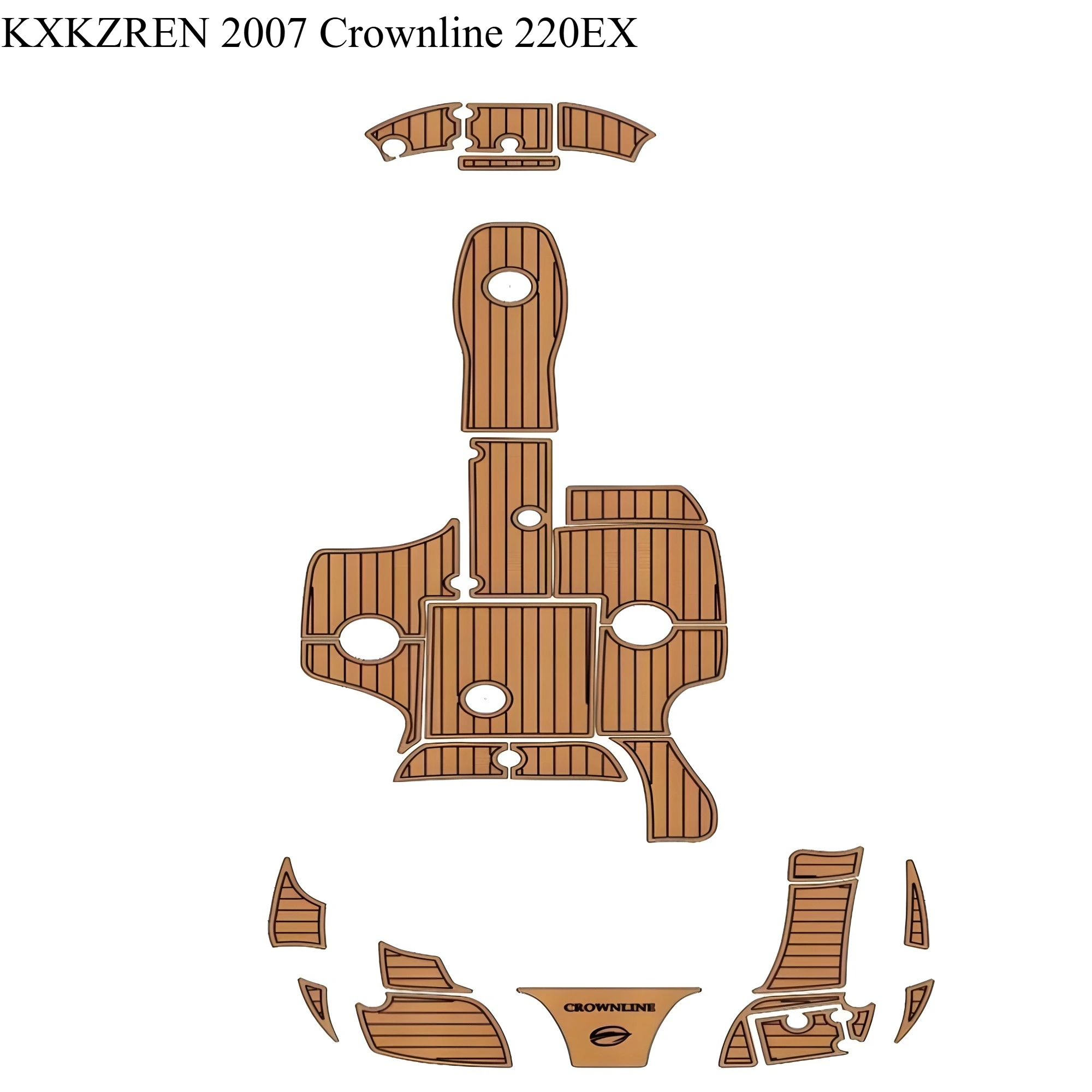 KXKZREN по индивидуальному заказу 2007 Crownline 220EX платформа для плавания кабины из пены EVA напольная накладка самоклеящаяся автомобильная накладка морские аксессуары
KXKZREN по индивидуальному заказу 2007 Crownline 220EX платформа для плавания кабины из пены EVA напольная накладка самоклеящаяся автомобильная накладка морские аксессуары