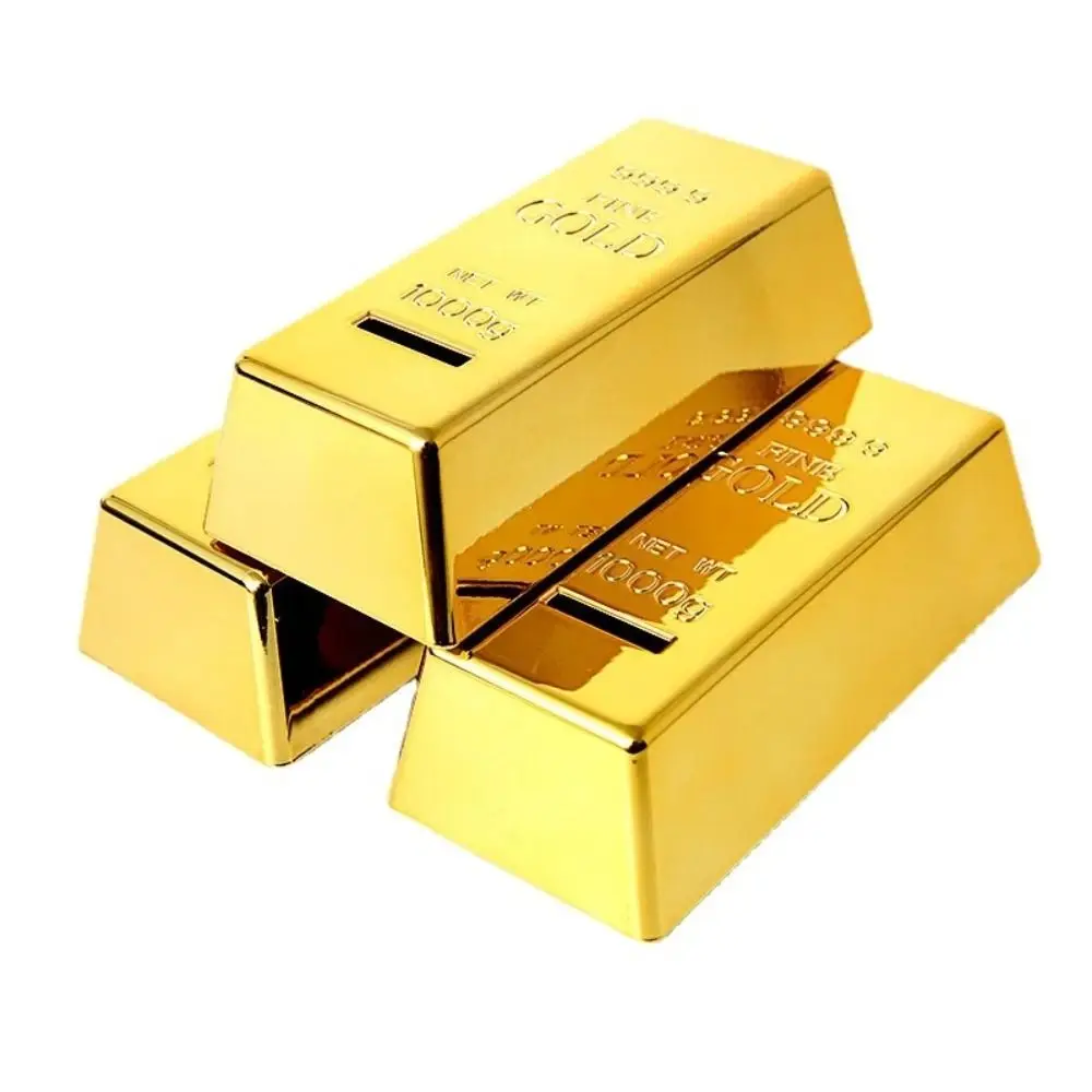 Simulation Piggy Bank Home Decoration Plastic Gold Bullion Bar Savings Box Holiday Gift Bullion Money-box Coin Box
Simulation Piggy Bank Home Decoration Plastic Gold Bullion Bar Savings Box Holiday Gift Bullion Money-box Coin Box