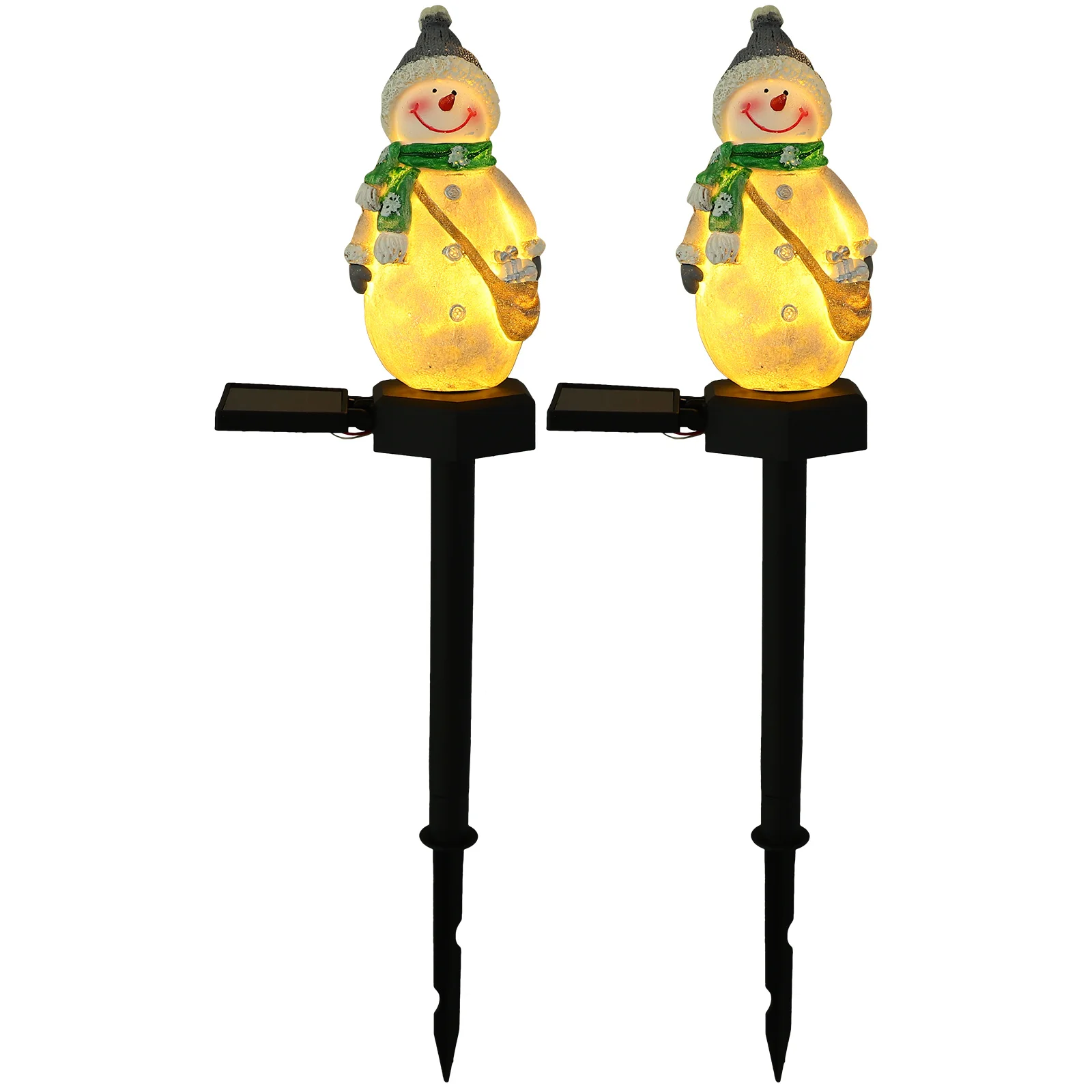 2pcs Snowman-Shaped Solar Powered Garden Stake Light Outdoor Lawn Patio Pathway Decorative Landscape Lamp Warm White Led
2pcs Snowman-Shaped Solar Powered Garden Stake Light Outdoor Lawn Patio Pathway Decorative Landscape Lamp Warm White Led