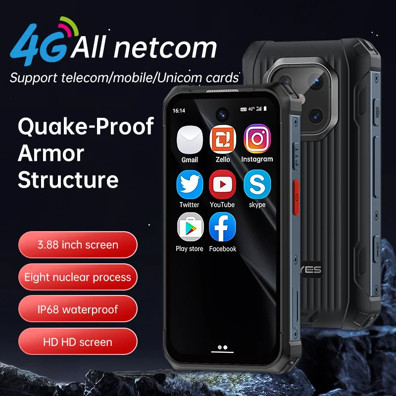 SOYES MAXO 6GB RAM 128GB ROM IP68 Rugged Smartphone 3000mAh Face ID LTE 4G OTG 3.88‘’ Screen Android 12.0 Mobile Cell Phone
SOYES MAXO 6GB RAM 128GB ROM IP68 Rugged Smartphone 3000mAh Face ID LTE 4G OTG 3.88‘’ Screen Android 12.0 Mobile Cell Phone