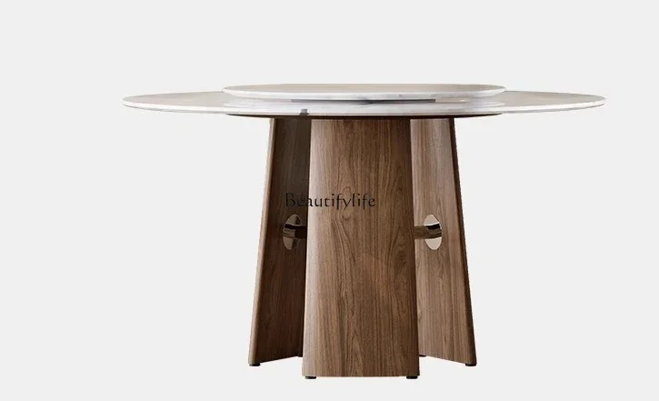 Ls51Wabi Sabi Wind Dining Table And Chair With Turntable Round Ash Marble Designer Living Room Household Dining Table
Ls51Wabi Sabi Wind Dining Table And Chair With Turntable Round Ash Marble Designer Living Room Household Dining Table