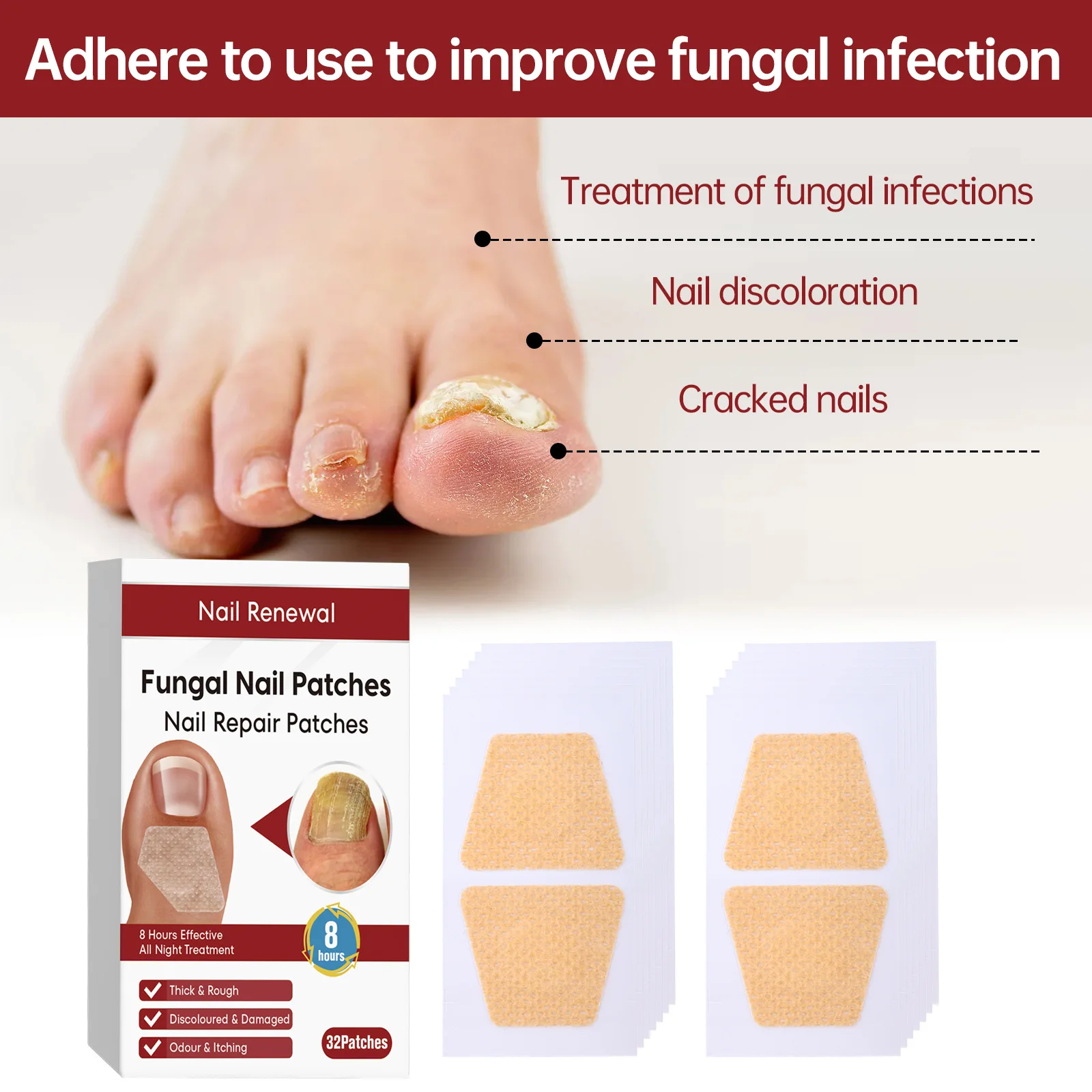 Пластырь от грибка ногтей на ногах, серая грибковая наклейка для ногтей, утолщенная инфекция паронихии, ремонтные пластыри для ногтей, наклейка для коррекции внешнего вида
Пластырь от грибка ногтей на ногах, серая грибковая наклейка для ногтей, утолщенная инфекция паронихии, ремонтные пластыри для ногтей, наклейка для коррекции внешнего вида