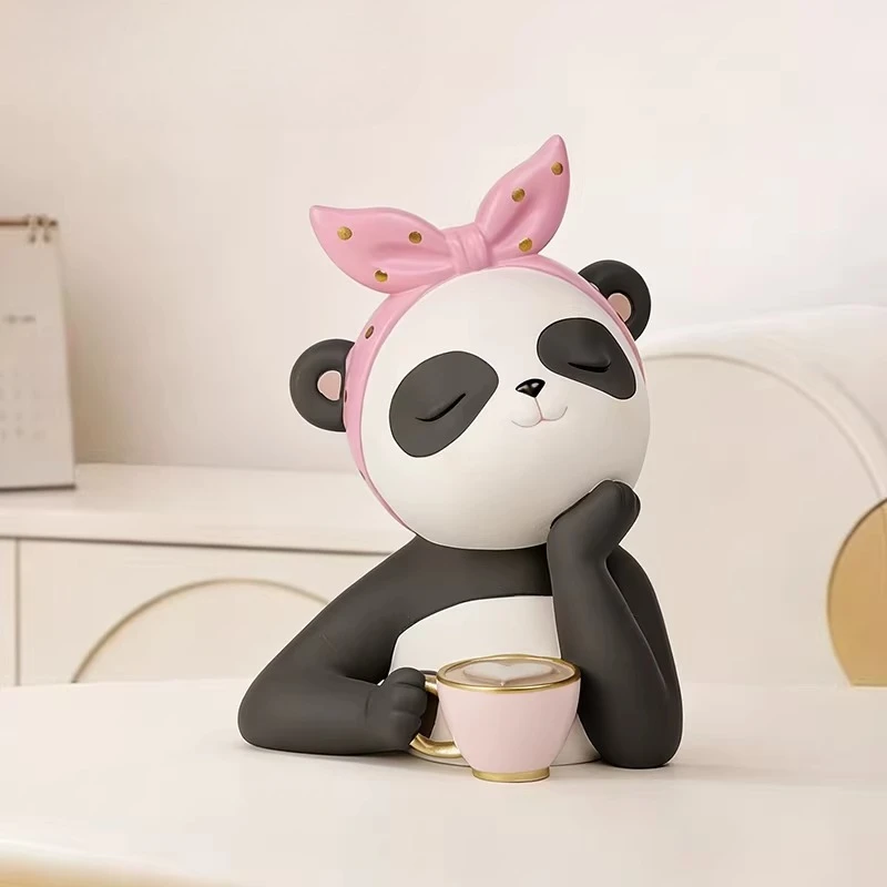 Cute Healing Panda Figurine Ornament Nordic Home Living Room Girl Children's Room Coffee Dessert Shop Front Desk Decoration Gift
Cute Healing Panda Figurine Ornament Nordic Home Living Room Girl Children's Room Coffee Dessert Shop Front Desk Decoration Gift