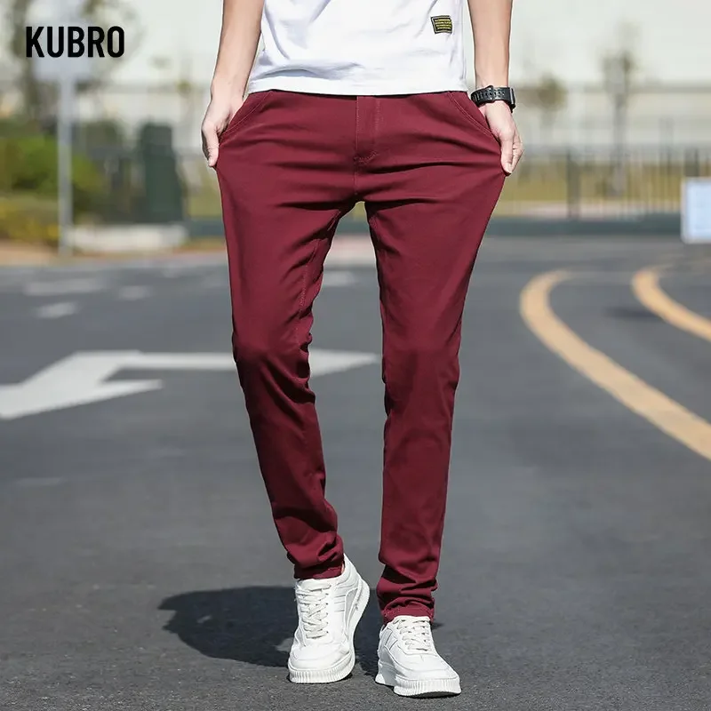 KUBRO Four Seasons 2023, прямые тонкие эластичные брюки, повседневный костюм, брюки, мужская деловая официальная одежда, другие формальные хлопковые узкие брюки
KUBRO Four Seasons 2023, прямые тонкие эластичные брюки, повседневный костюм, брюки, мужская деловая официальная одежда, другие формальные хлопковые узкие брюки
