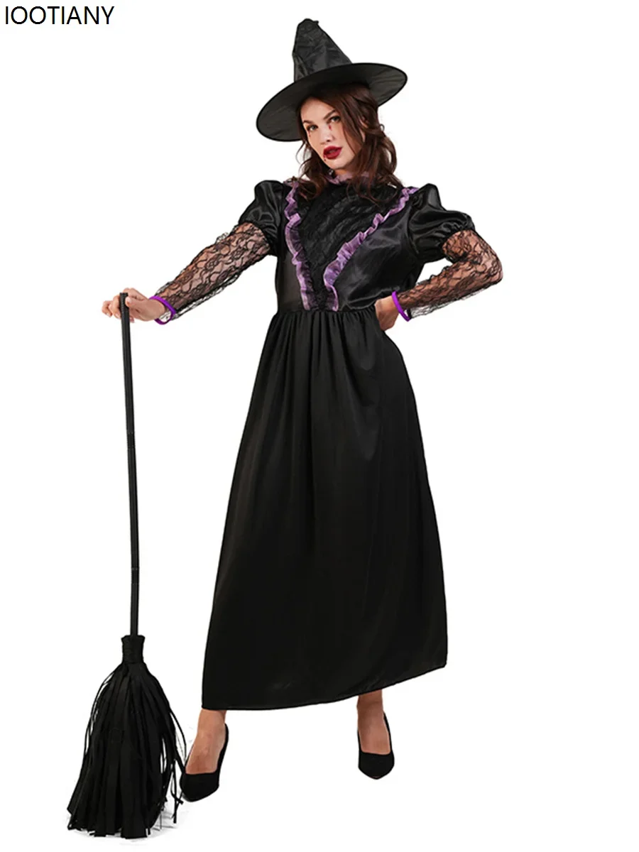 CosplayKids Adult Black Witch Cosplay Costumes Halloween Evil Wizard Parent-child Fancy Dress Carnival Party Stage Performance D
CosplayKids Adult Black Witch Cosplay Costumes Halloween Evil Wizard Parent-child Fancy Dress Carnival Party Stage Performance D