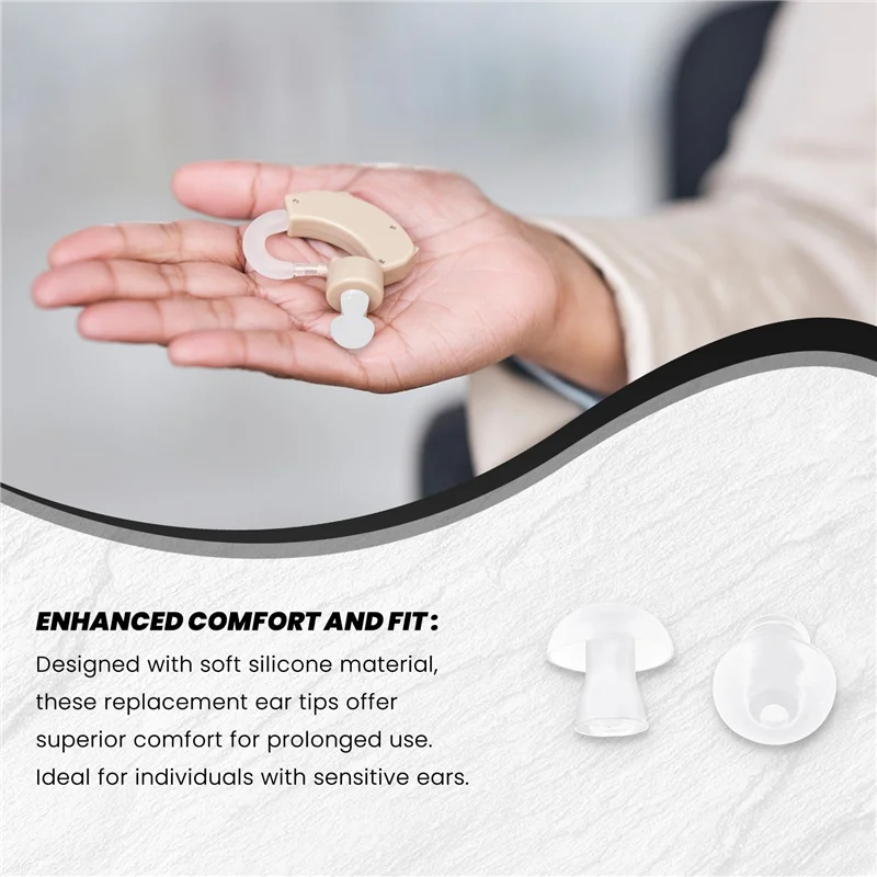 Hearing Aid Ear Tips, Universal Replacement Tips For Hearing Aids Earplugs, Comfortable Fit And Improved Sound
Hearing Aid Ear Tips, Universal Replacement Tips For Hearing Aids Earplugs, Comfortable Fit And Improved Sound