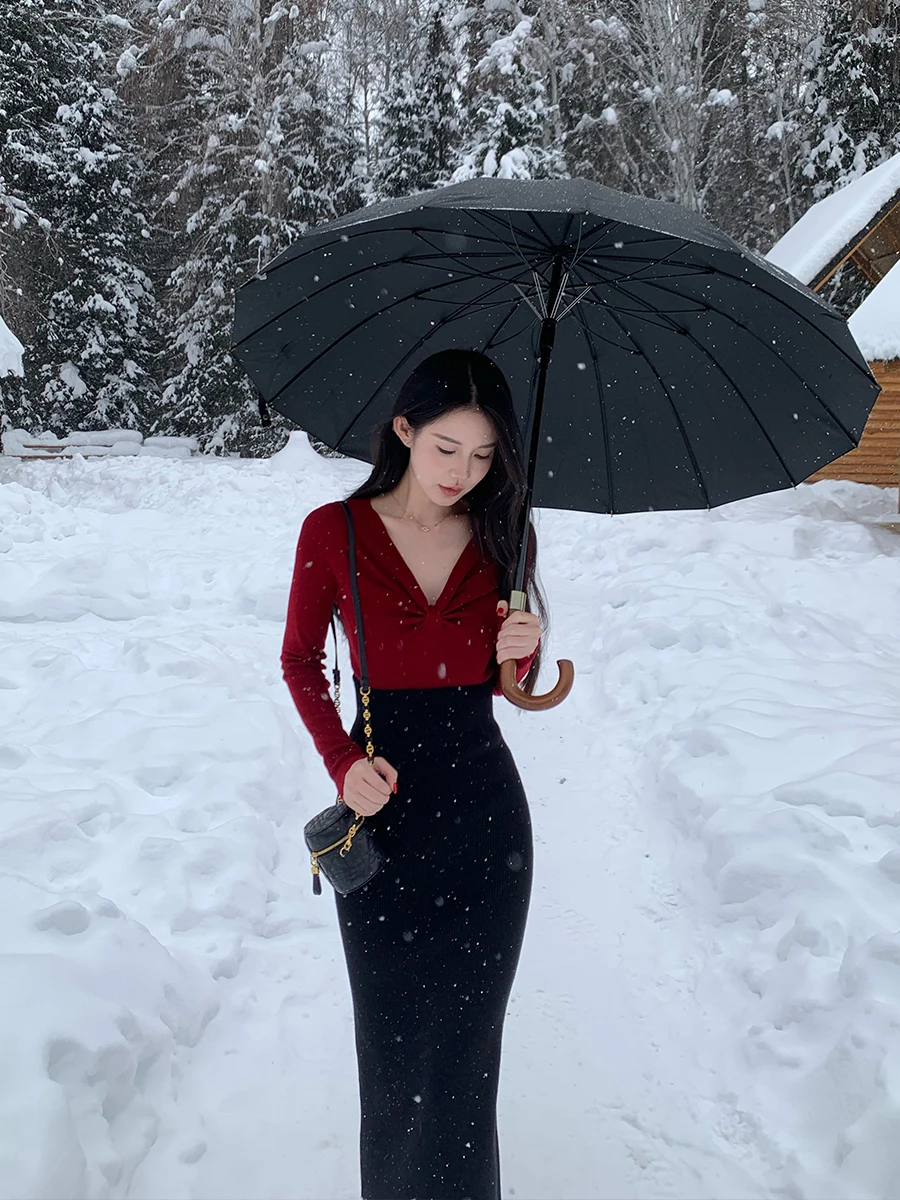 Вязаный свитер с высокой талией Lazy Zoe и узлом, двусторонняя одежда, юбка с чашкой чая, Ele Sle, зимний женский комплект Faion
Вязаный свитер с высокой талией Lazy Zoe и узлом, двусторонняя одежда, юбка с чашкой чая, Ele Sle, зимний женский комплект Faion