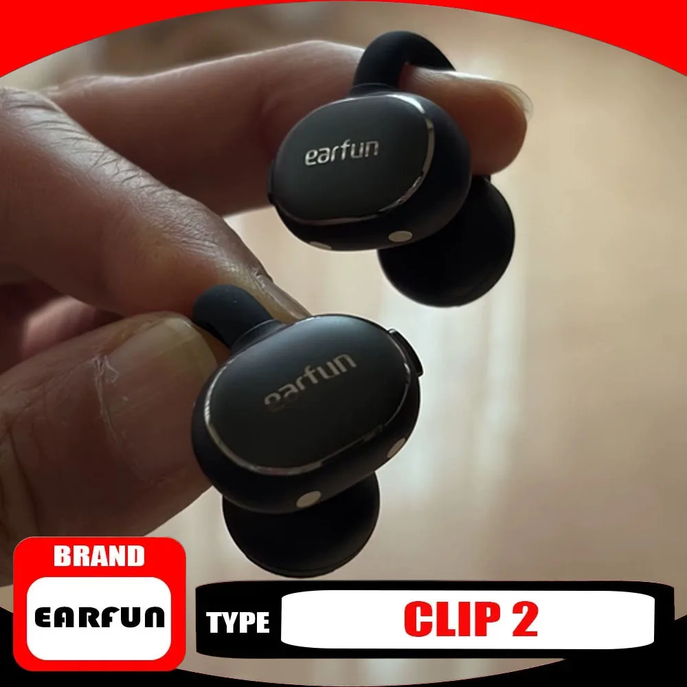 EarFun Clip2 Wireless Earphone Bluetooth Earhook IP55 Waterproof Long Battery Life Open Movement Headphones Comfortable
EarFun Clip2 Wireless Earphone Bluetooth Earhook IP55 Waterproof Long Battery Life Open Movement Headphones Comfortable