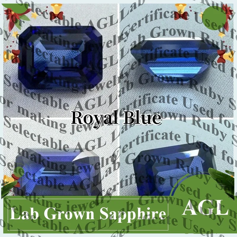 Lab Grown Sapphire Emerald Cut Loose Gemstone for Jewelry Making Craft AGL Certified Synthetic Sapphire Lab Created Sapphire
Lab Grown Sapphire Emerald Cut Loose Gemstone for Jewelry Making Craft AGL Certified Synthetic Sapphire Lab Created Sapphire
