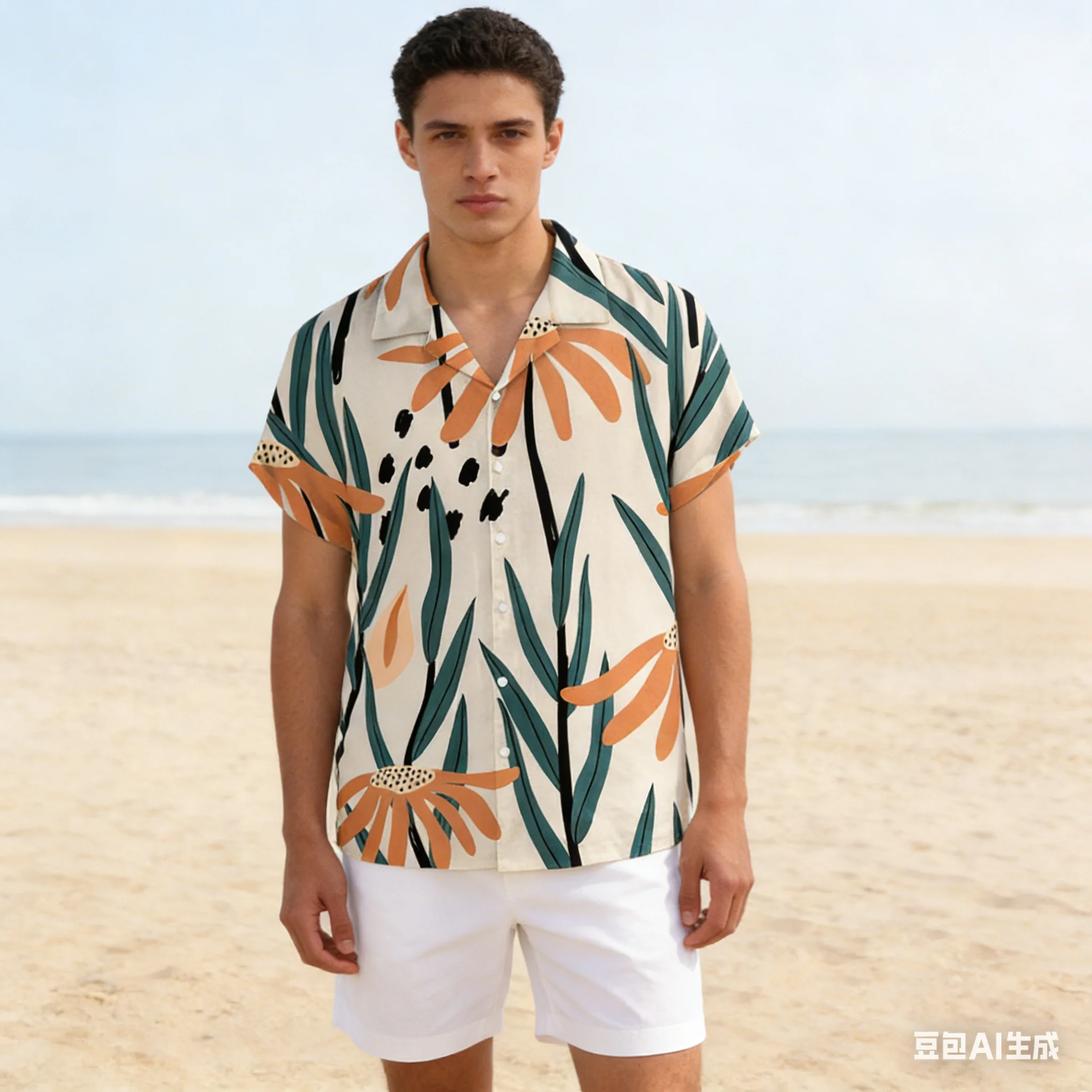 Men's Hawaiian Shirt, New Abstract Plant Print Summer Short Sleeve Casual Beach Vacation Button-Up Shirt
Men's Hawaiian Shirt, New Abstract Plant Print Summer Short Sleeve Casual Beach Vacation Button-Up Shirt