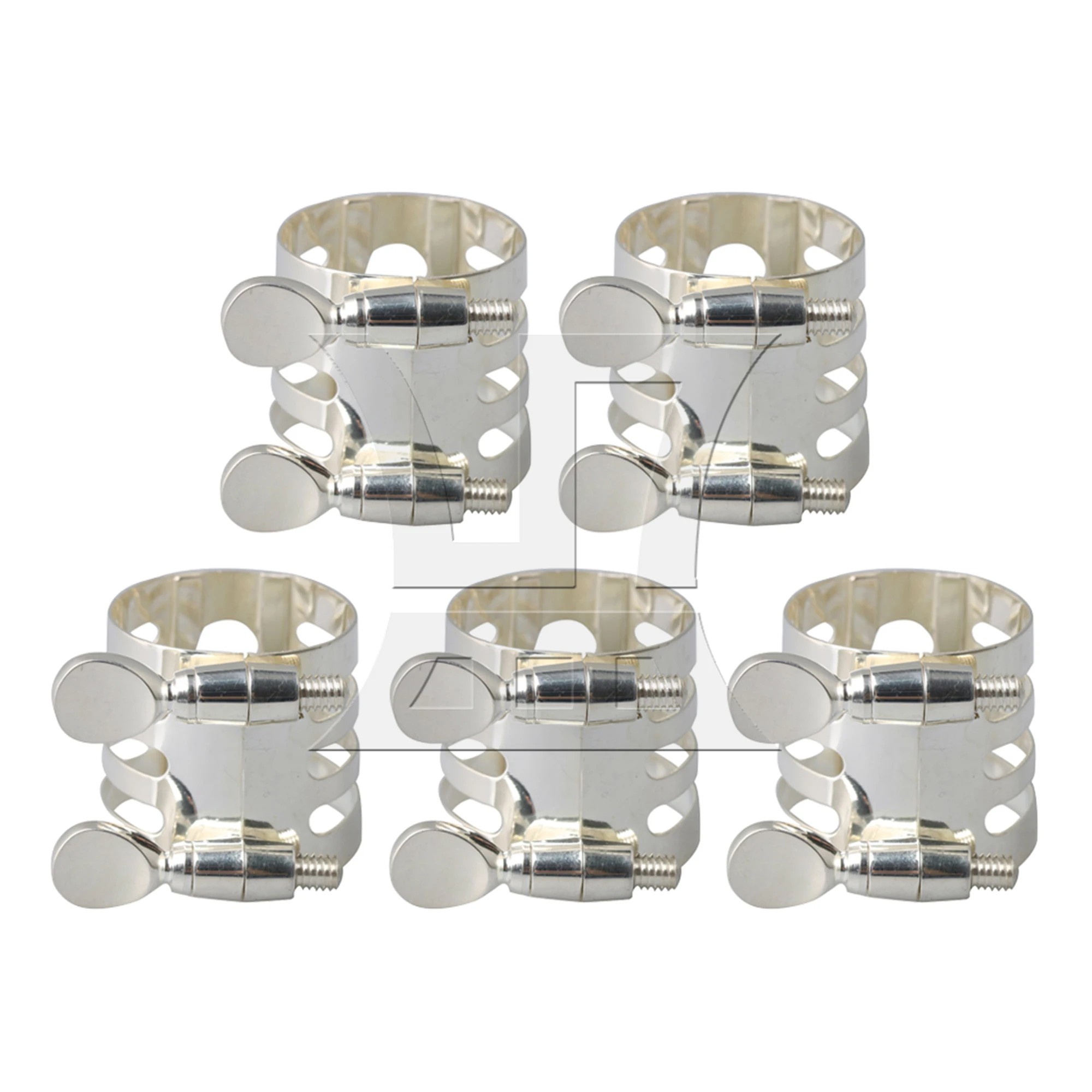 Yibuy 5Pcs 29x25mm Plate B-Flat Mouthpiece Ligature for Clarinet Woodwind Instrument
Yibuy 5Pcs 29x25mm Plate B-Flat Mouthpiece Ligature for Clarinet Woodwind Instrument