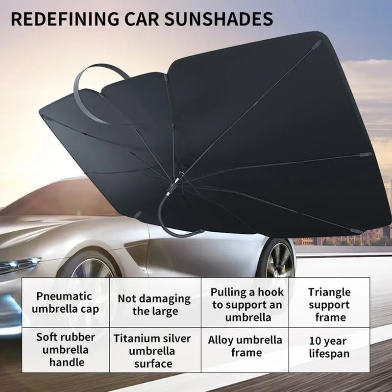 Sun Shade For Car Windshield Sun Shade Car Umbrella Screen Protector Blocker Foldable UV Block Privacy For Driver Kids Sleeping
Sun Shade For Car Windshield Sun Shade Car Umbrella Screen Protector Blocker Foldable UV Block Privacy For Driver Kids Sleeping