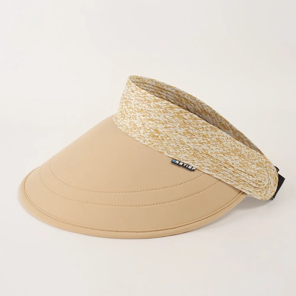 Grass woven duck tongue hollow top hat ice silk sunscreen headband style beach vacation sun hat
Grass woven duck tongue hollow top hat ice silk sunscreen headband style beach vacation sun hat