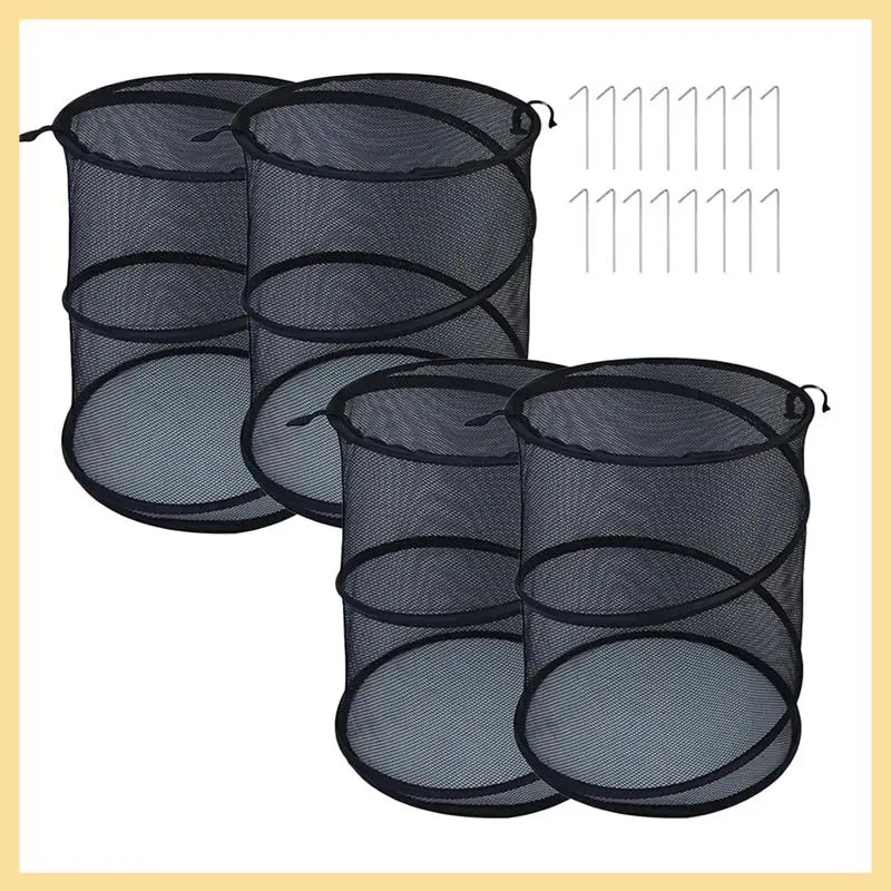 GOOD-4 Pack Popup Plant Covers Cage With Stakes For Outdoor Plants Net Garden Plant Protectors Mini Greenhouse Plant Protection
GOOD-4 Pack Popup Plant Covers Cage With Stakes For Outdoor Plants Net Garden Plant Protectors Mini Greenhouse Plant Protection