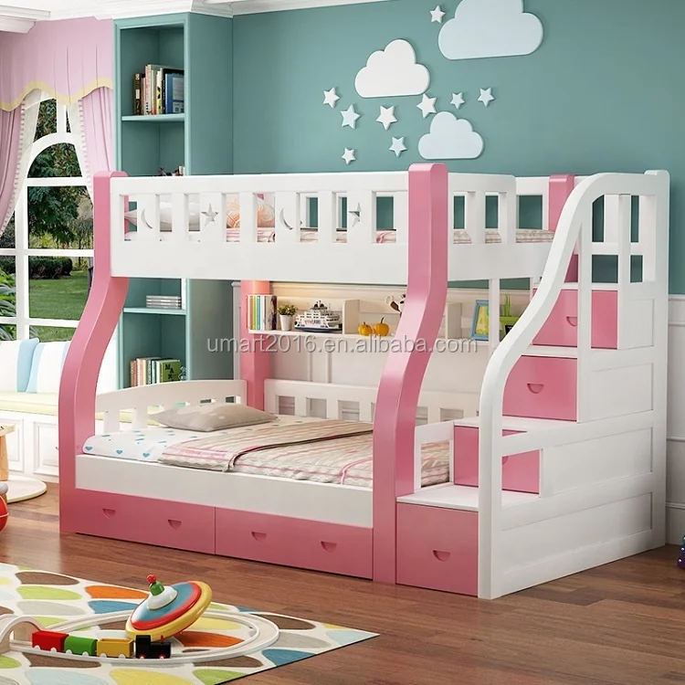 Luxurious Modern Wood Child Bed Furniture Pink Multifunctional Ladder Designs Comfortable Double Bunk Children Kids Girl Bedspro
Luxurious Modern Wood Child Bed Furniture Pink Multifunctional Ladder Designs Comfortable Double Bunk Children Kids Girl Bedspro