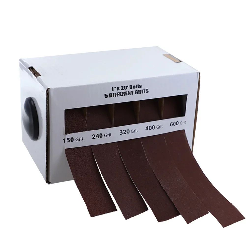 Sandpaper Rolls Set, 6M x 25mm, 5 Grits, Abrasive Belt Box for Sanding and Polishing Needs, Suitable for Wood, Metal, and Glass
Sandpaper Rolls Set, 6M x 25mm, 5 Grits, Abrasive Belt Box for Sanding and Polishing Needs, Suitable for Wood, Metal, and Glass