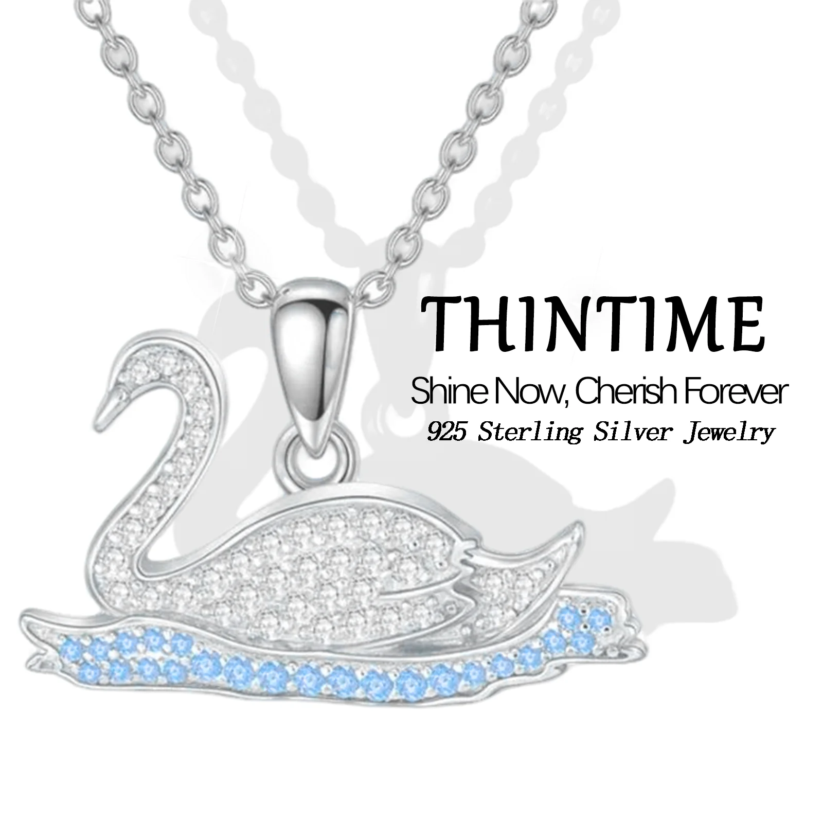 Swan Necklace 925 Sterling Silver Animals Pendant Necklace for Women, Birthday/Valentine's Day Gift(18" + 2" Extender Chain)
Swan Necklace 925 Sterling Silver Animals Pendant Necklace for Women, Birthday/Valentine's Day Gift(18" + 2" Extender Chain)
