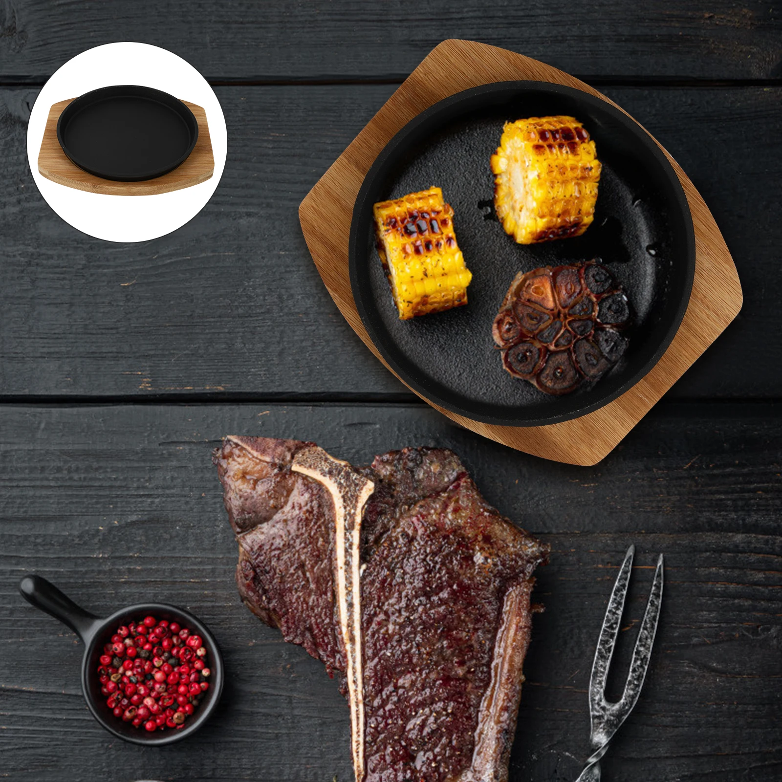 1set 1Set Cast Iron Teppanyaki Plate Bbq Grilling Non-Stick Roasting Tray Cooking Tool For Steak Outdoor Indoor Barbecue
1set 1Set Cast Iron Teppanyaki Plate Bbq Grilling Non-Stick Roasting Tray Cooking Tool For Steak Outdoor Indoor Barbecue
