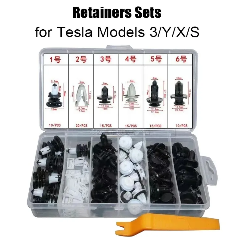 Clips Retainers Fasteners Sets for Tesla Model 3 Y S X Door Panel Bumper Fender Dashboard Tesla Car Accessories
Clips Retainers Fasteners Sets for Tesla Model 3 Y S X Door Panel Bumper Fender Dashboard Tesla Car Accessories