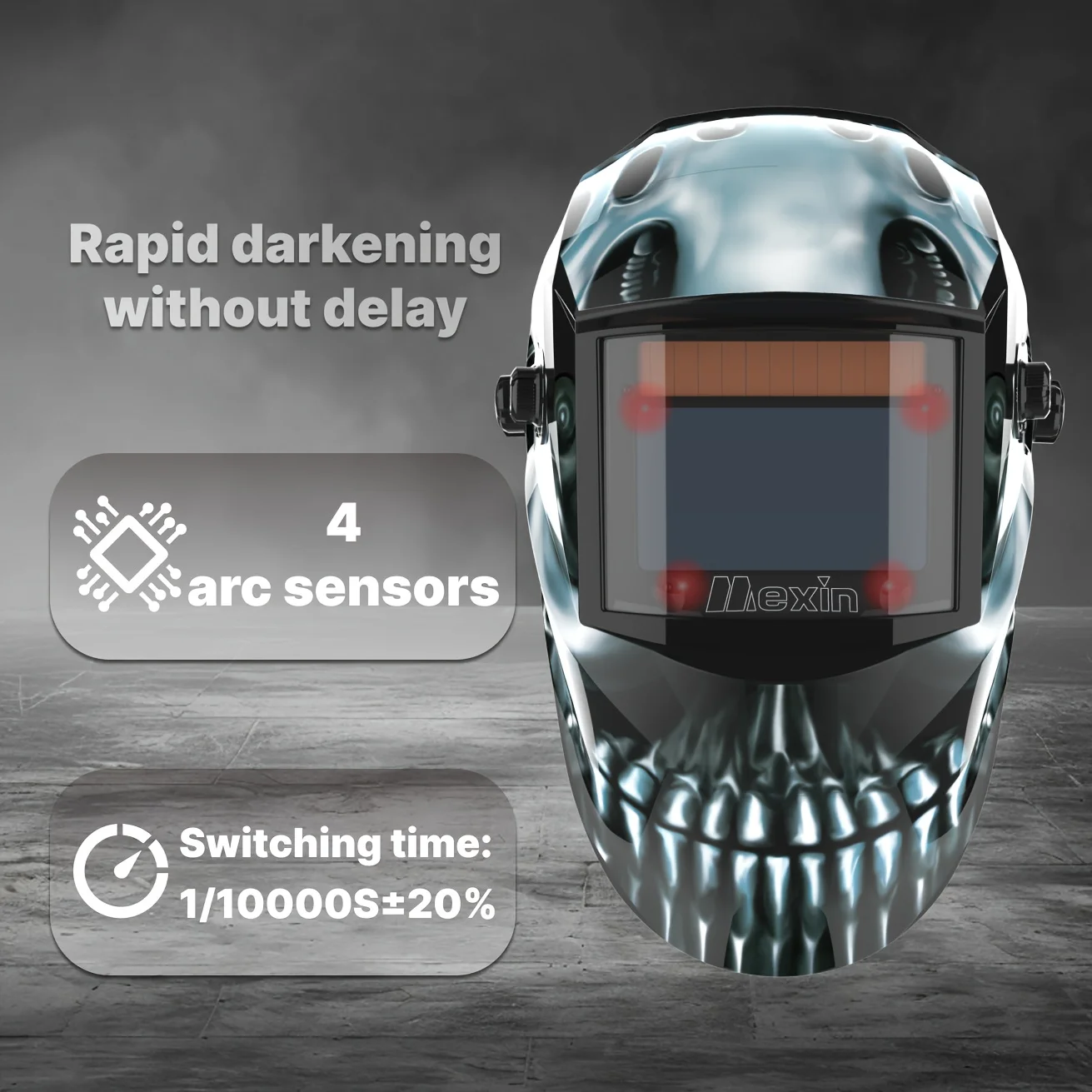 Mexin Welding Helment Auto Darkening Welding Helmet, 1/1/1/2 True Color Solar Powered Welding Hood, Special Design, Welder Mask For TIG MIG ARC And Grind
Mexin Welding Helment Auto Darkening Welding Helmet, 1/1/1/2 True Color Solar Powered Welding Hood, Special Design, Welder Mask For TIG MIG ARC And Grind