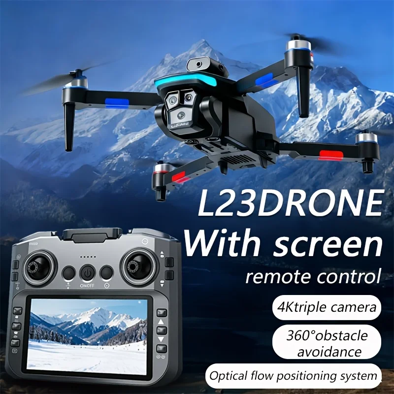 2026 L23 Foldable Drone 4K HD Triple Camera Brushless Motor Smart Obstacle Avoidance Precise Hover Dual Battery Long Flight Portable RC Quadcopter Beginner Aerial Gift for Christmas Birthday
2026 L23 Foldable Drone 4K HD Triple Camera Brushless Motor Smart Obstacle Avoidance Precise Hover Dual Battery Long Flight Portable RC Quadcopter Beginner Aerial Gift for Christmas Birthday