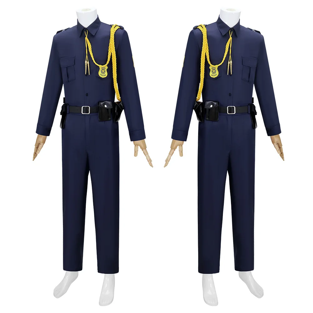 Men's Navy Blue Police Officer Costume Full Set with Belt, Badge and Holster for Halloween Cosplay
Men's Navy Blue Police Officer Costume Full Set with Belt, Badge and Holster for Halloween Cosplay