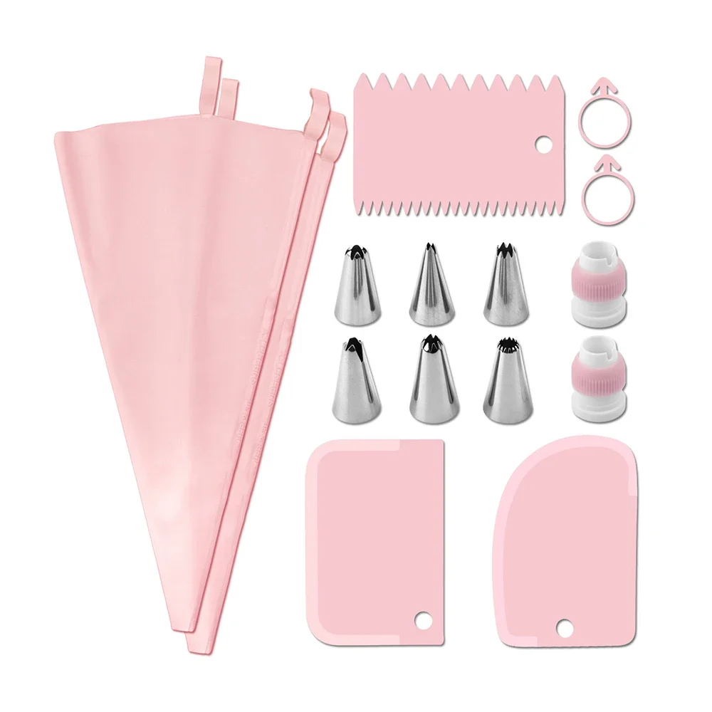Set(15pcs) Scraper Mounted Mouth Set Silicone Cake Cream Pattern Smooth Modeling Tool Household Baking Tool
Set(15pcs) Scraper Mounted Mouth Set Silicone Cake Cream Pattern Smooth Modeling Tool Household Baking Tool