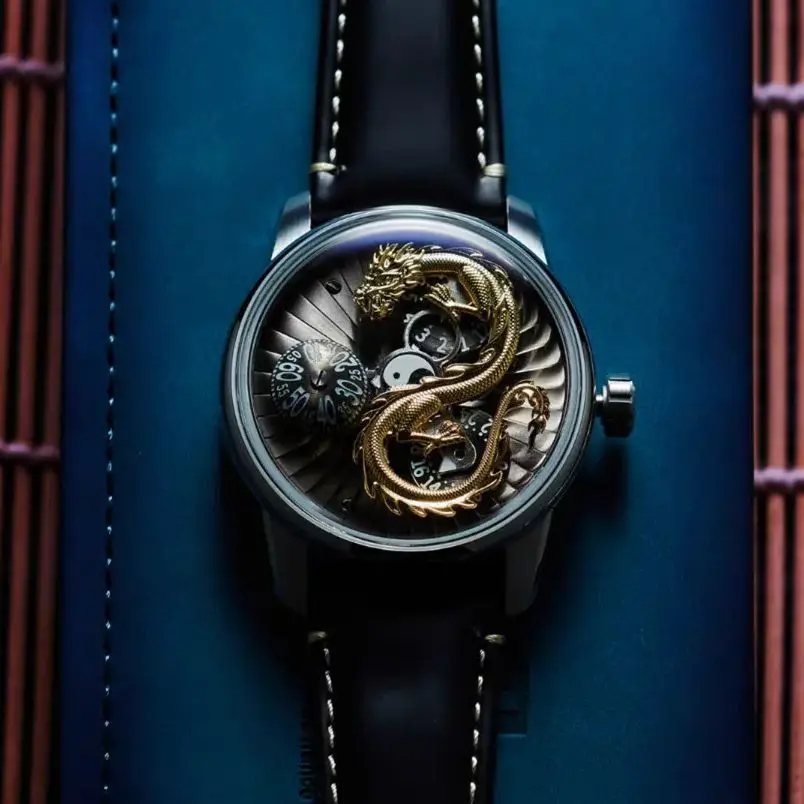 OBLVLO Men Automatic Watch 45MM Mechanical Wristwatch Luminous 50M Waterproof Rotatable Dragon Dial Sapphire Mirror Turbine
OBLVLO Men Automatic Watch 45MM Mechanical Wristwatch Luminous 50M Waterproof Rotatable Dragon Dial Sapphire Mirror Turbine